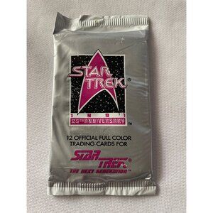 Star Trek 1991 25th Anniversary Series 1 Trading Cards Pack 12 Full-Color Cards